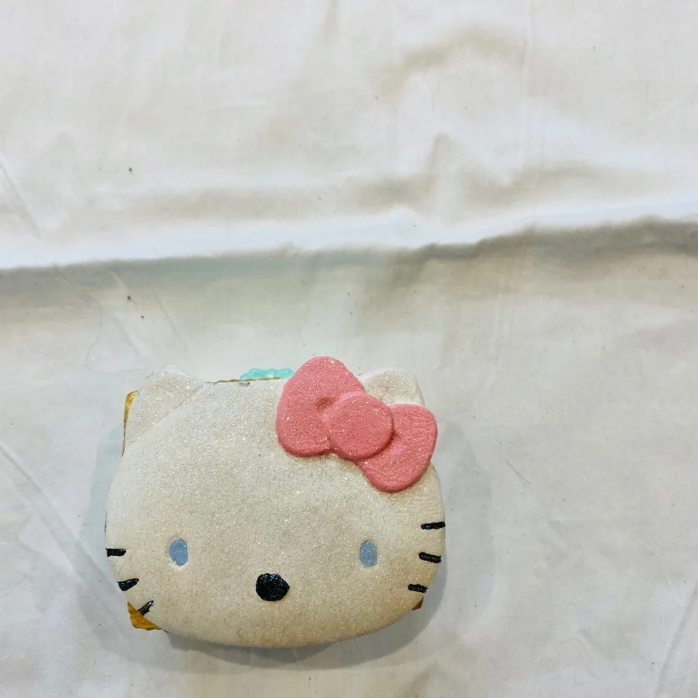 Hello Kitty Trinket box HAND PAINTED! SPARKLY FACE
